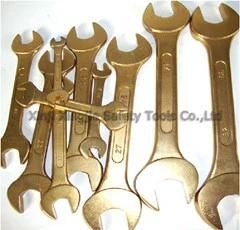 Double Open End Wrench, Non-Sparking Explosion Proof Safety Spanner, Craftsman Tools.