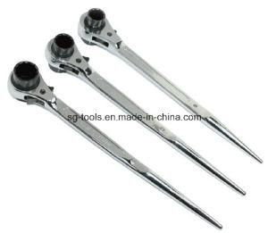 One-Size Ratchet Socket Wrench with Sharp Handle (02 28 61 235)