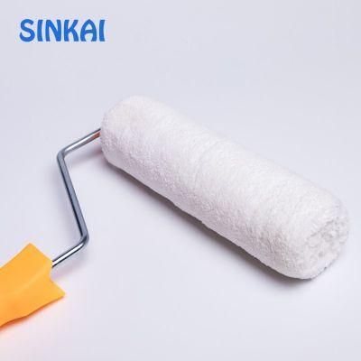 Nylon Paint Brush, Paint Roller Frame, Paint Roller of Polyamide White with Grey Paint Roller Brush