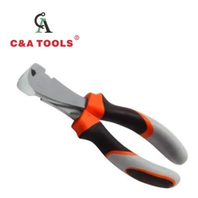 German Type End Cutting Pliers with Three Color Handle