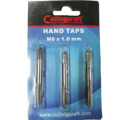 3PCS Metric Alloy Steel Hand Tap Set M6X1.0