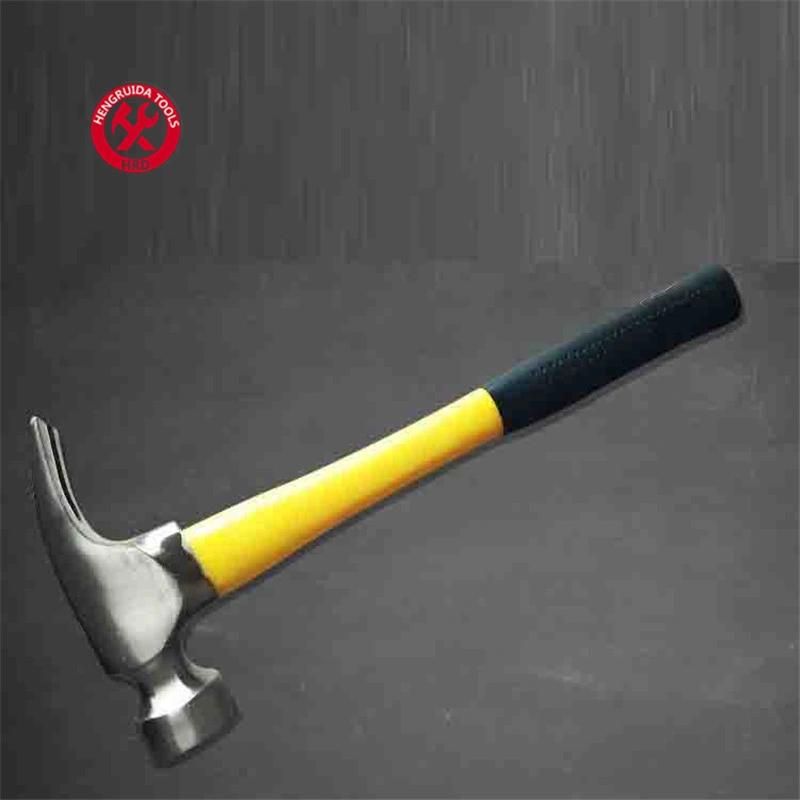 Claw Hammer with Fiberglass Handle Straight Jaw