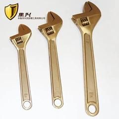 6&quot;, 8&quot;, 10&quot;, 12&quot;, 15&quot;, 18&quot;, 24&quot; Adjustable Wrench Spanner, Non-Sparking Tools, Copper Beryllium or Aluminum Bronze Alloy Explosion Proof Safety Tools