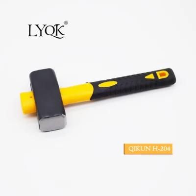 H-204 Construction Hardware Hand Tools Plastic Coated Handle German Type Stoning Stone Hammer