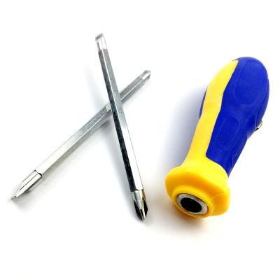 Good Quality CRV Material Anti Slip Slotted Cross Screwdriver