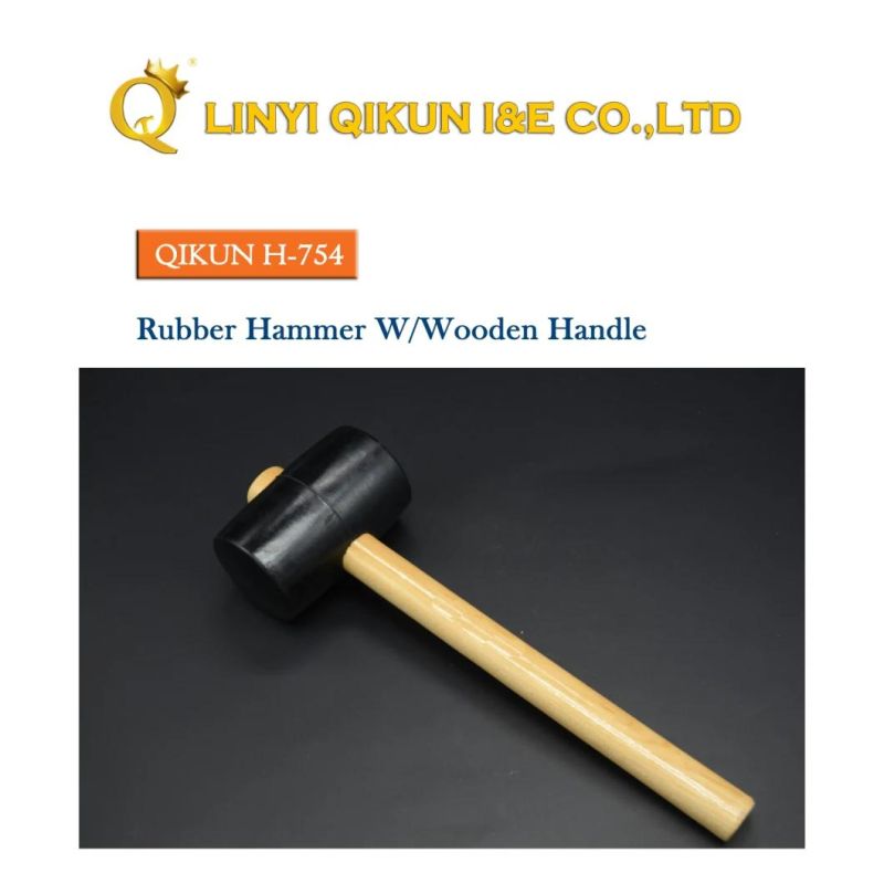 H-751 Construction Hardware Hand Tools Rubber Plastic Hammer with Rubber Coated Handle