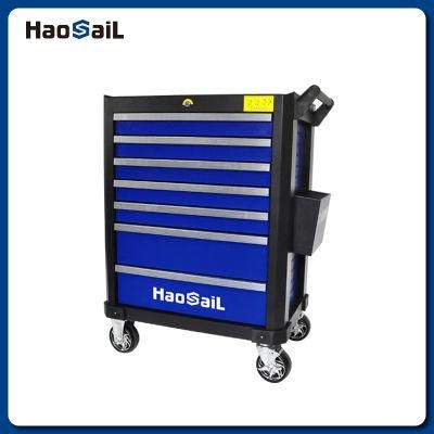 Movable Metal Tool Trolley with Handles and Wheels