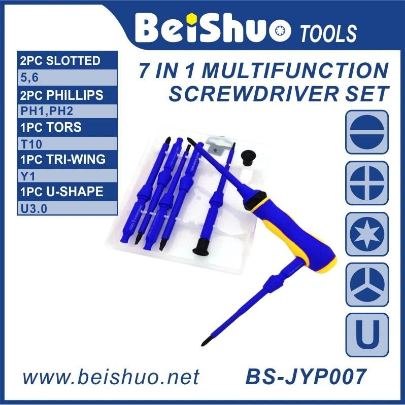 7 in 1/9PCS Multi-Function Electrical Screwdriver Set 1000V