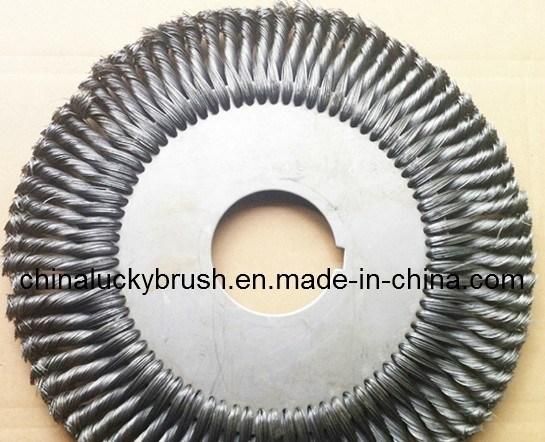 340mm Twist Knot Wheel Brush with Key Groove (YY-076)