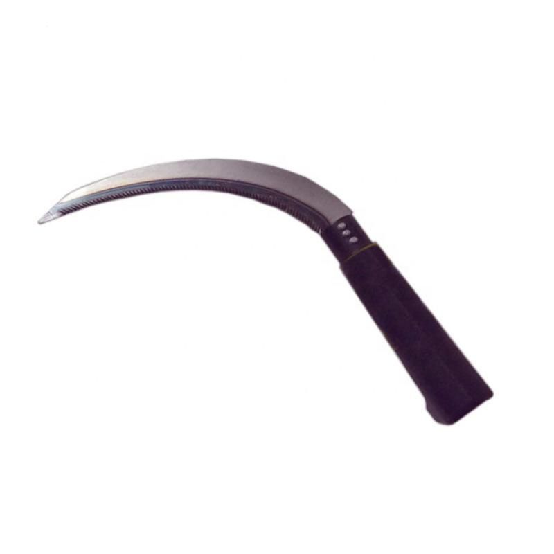 Saw Sickle Lawn Sickle All Steel Stainless Steel Wood Handle Small Sickle with Serrated Sickle