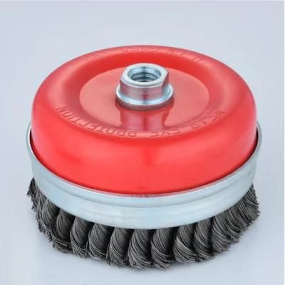 Professional Round Steel Wire Cup Wheel Brush Knot Rust Removal Brushes