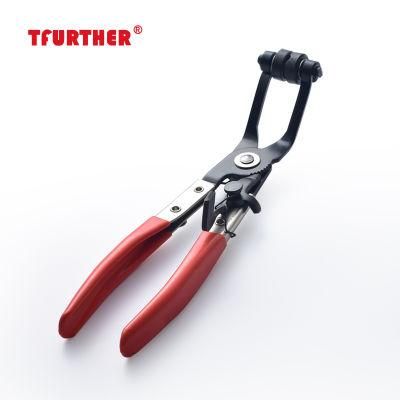 European Jaw Cross Slot Swivel Flat Band Clip Plier Pincer for Ring-Type Flat-Band Spring Clamp