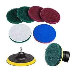 Electric Drill Bsae Scrub Pad with Magic Sticker Sponge