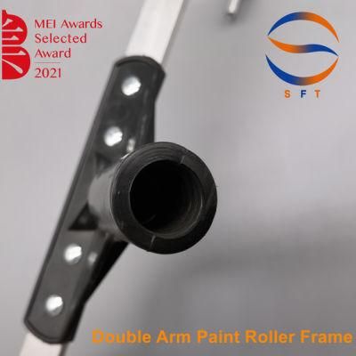 Double Arm Paint Roller Frame with Threaded Handle for Painting