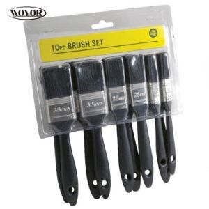 Ten-Piece Set Plastic Paint Brush with Bubble Shell