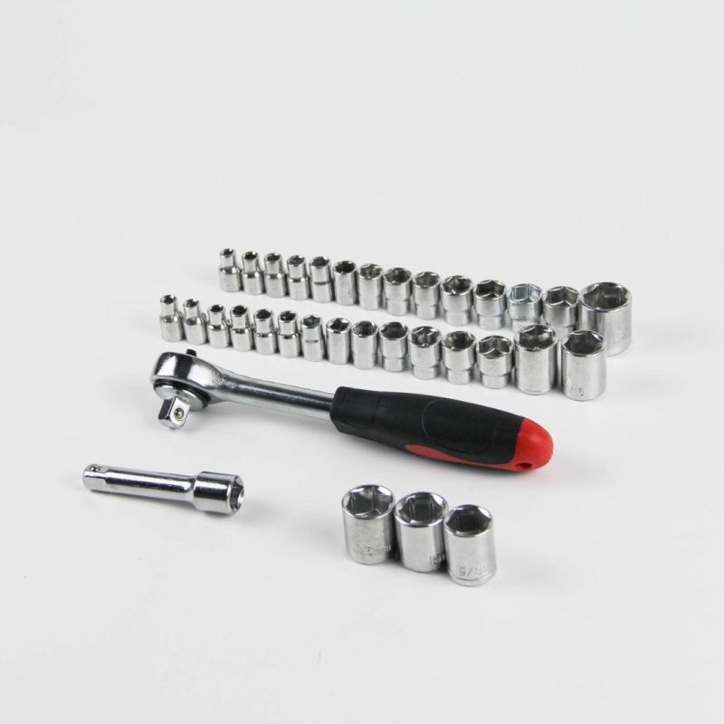 Unfolded Hand Tool Adjustable Ratchet Socket Set Wrench