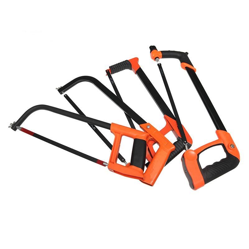 12′′ Multi-Functional Arch Tube Plastic Handle Adjustable Hacksaw Frame for Wood Cutting