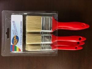 Plastic Handle Paint Brush Set with Black Bristle Material 5PCS