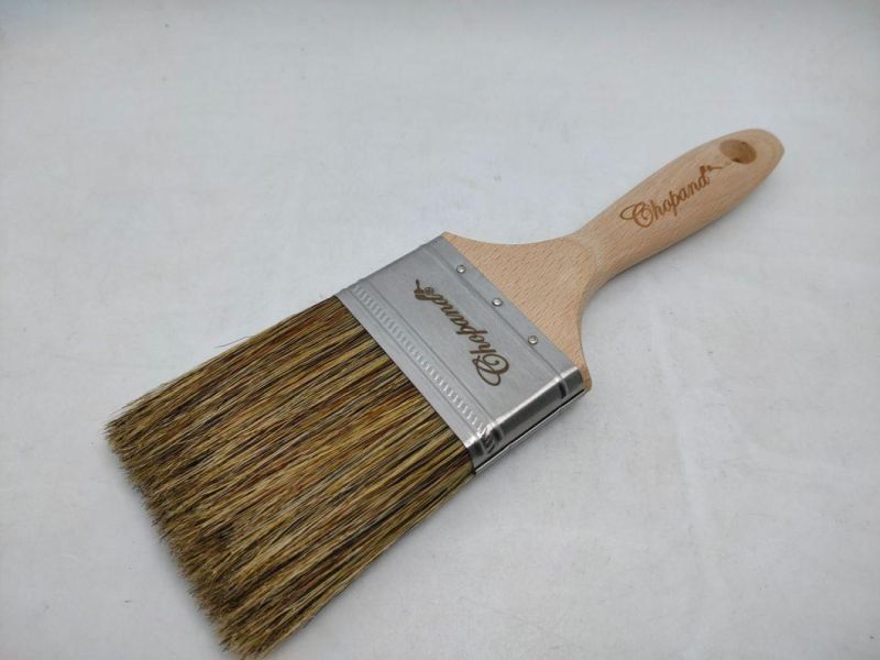 Angled Poly-Nylon Paint Brush with Long Handle