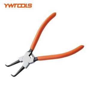 9&quot; Japanese-Style Internal Circlip Pliers Bent Tips with PVC Handle