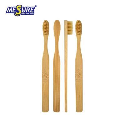 OEM Bamboo Replacement Toothbrush Eco Friendly Custom Logo Bamboo Toothbrush with Replaceable Head