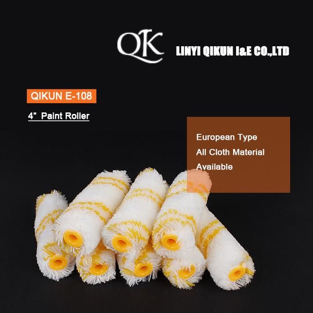 E-103 Hardware Decorate Paint Hand Tools Plastic Handle Acrylic Fabric Paint Roller European Type Foam Roller