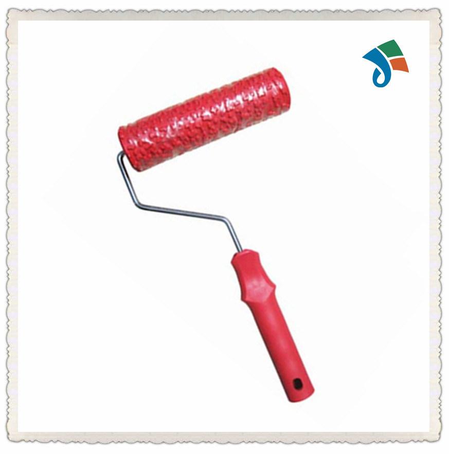 Plastic Handle Rubber Decorating Pattern Paint Printing Roller