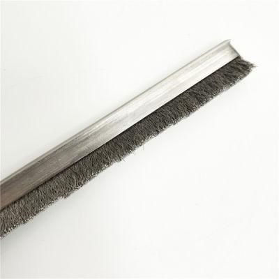 Customized Metal Channel Sealing Cleaning Sisal Horse Hair Strip Brush