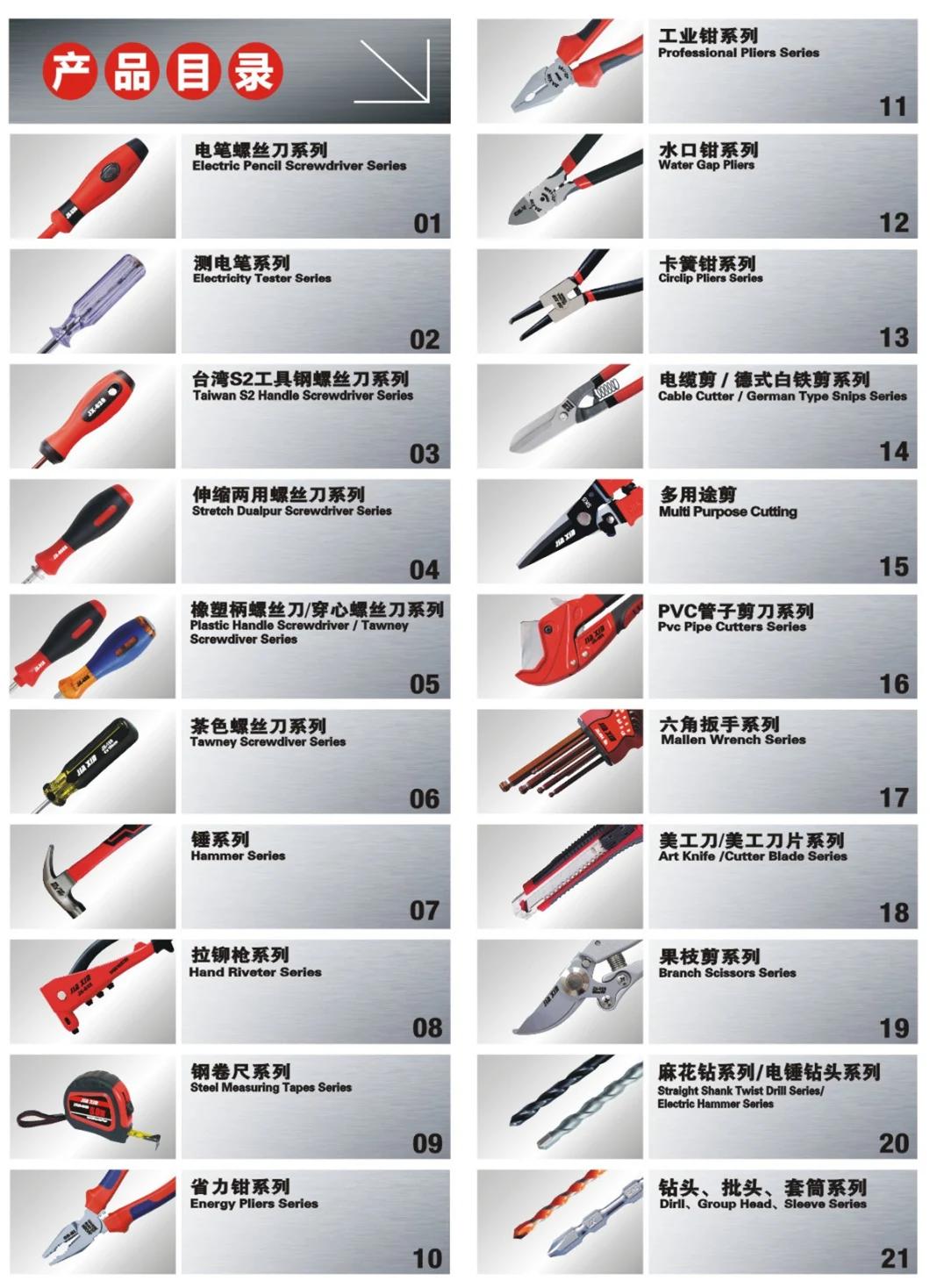 Dual Color High Quality Impact Aftershock Bright Chrome Piercing Screwdriver