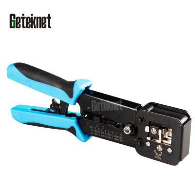 Gcabling RJ45 Tool Computer Cable Tool Network Hand Cat 6 Cable Coaxial Cable Crimper Cutter Crimping Tool