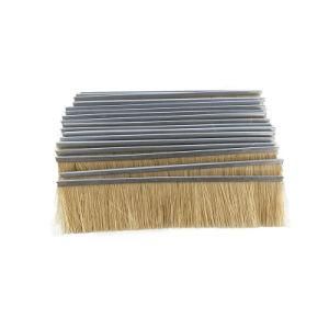 Customized Horse/Sisal Hair Bristle Strip Brush with Aluminum Frame Base for Industrial