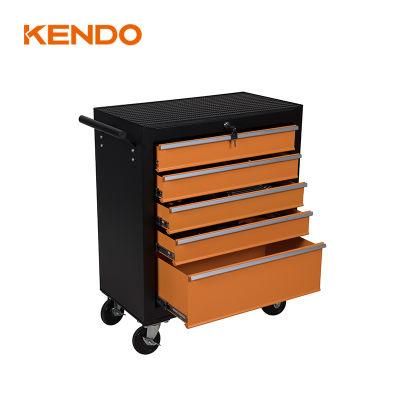 Kendo 113PC 5 Drawer Household Removable Trolley Tool Cabinet with Hand Tool Set