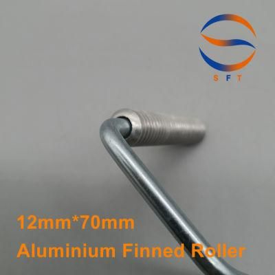 12mm Diameter Aluminium Finned Rollers Fiberglass Laminating Rollers for FRP