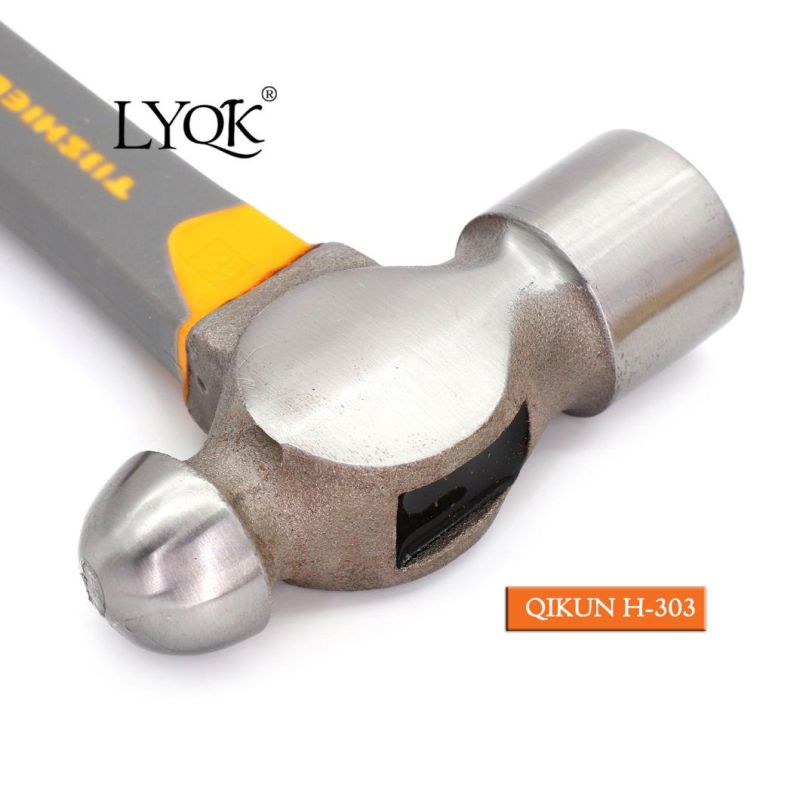 H-301 Construction Hardware Hand Tools Hard Wood Handle Ball Pein Hammer