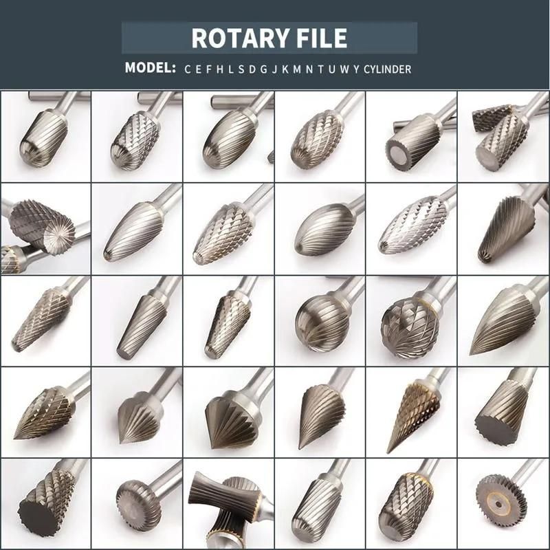 Type a Cylindrical A0616 Tungsten Carbide Rotary Burrs