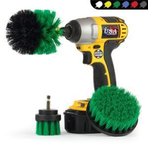 All Purpose Green Premium PP Bristle Cordless 3 Pieces Drill Removal Brush