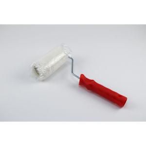 2020 New White Roller Red Plastic Handle Paint Roller Brush for Decoration