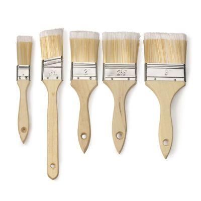 Straight Wood Handle Soft Bristles Tip Painting Brush