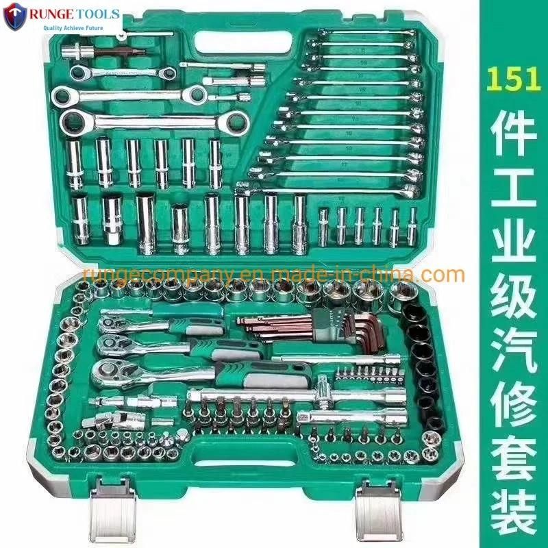 48PCS/Kit Household 12V 16.8V 21V Impact Lithium Electric Drill Kit Tool Set with Adjustable Wrench