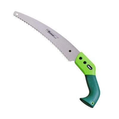 14&quot; Garden Tools 65mn Steel Triple Cutting Teeth Curved Blade Pruning Saw