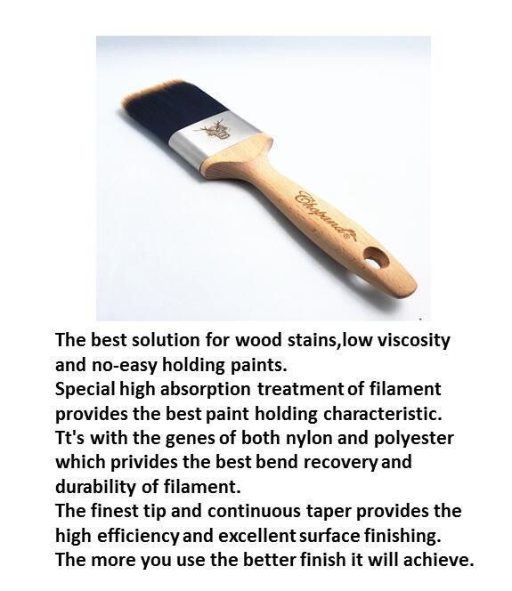 Wood Handle Paint Roller Brush, Professional Oil Paint Brushes