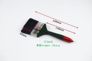 2020 Hot Sale Polyester Brush Wire with Red Tail and Green Wooden Handle Paint Brush