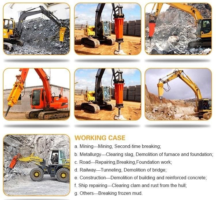 GB8t Hydraulic Breaker Spare Parts, Rock Hammer Drill V-Wedge Chisel