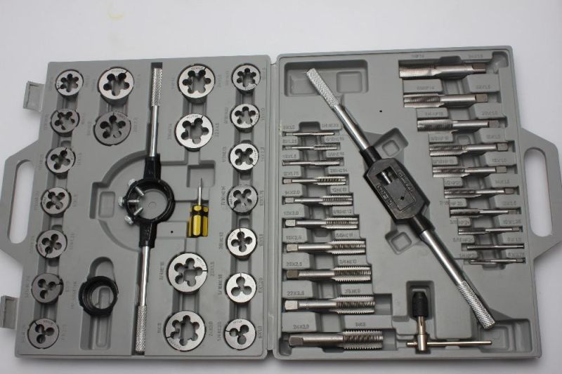 45PCS HSS Alloy Steel Metric Tap and Die Kit