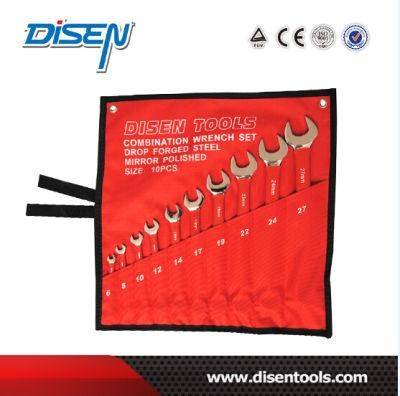Kenaf Canvas Bag 10PC Combination Head Spanner Set
