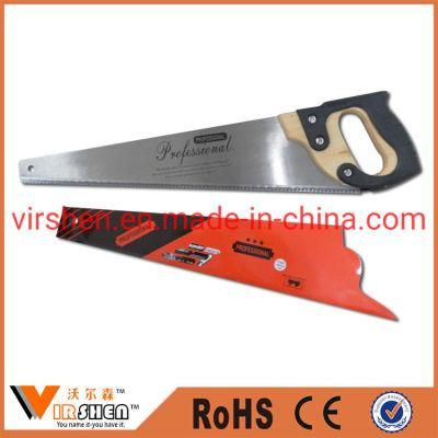 High Quality Cheap Hand Saw with Wooden or Plastic or Fiber Handle, Hack Saw