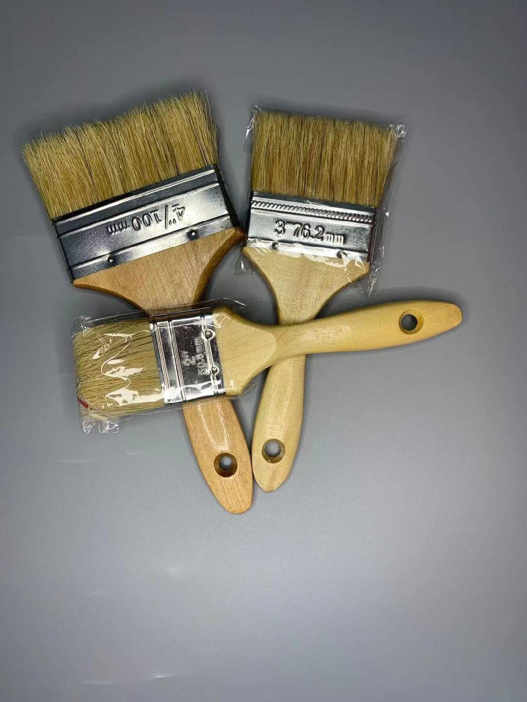 FRP Roller Brush Customized White Plastic Handle 100% Bristle Brush for FRP Laminating