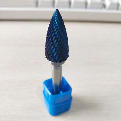 Coated Tungsten Carbide Burrs With Cone Shape