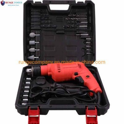 28PCS Household Tool Set with Impact Electric Drill for Woodworking