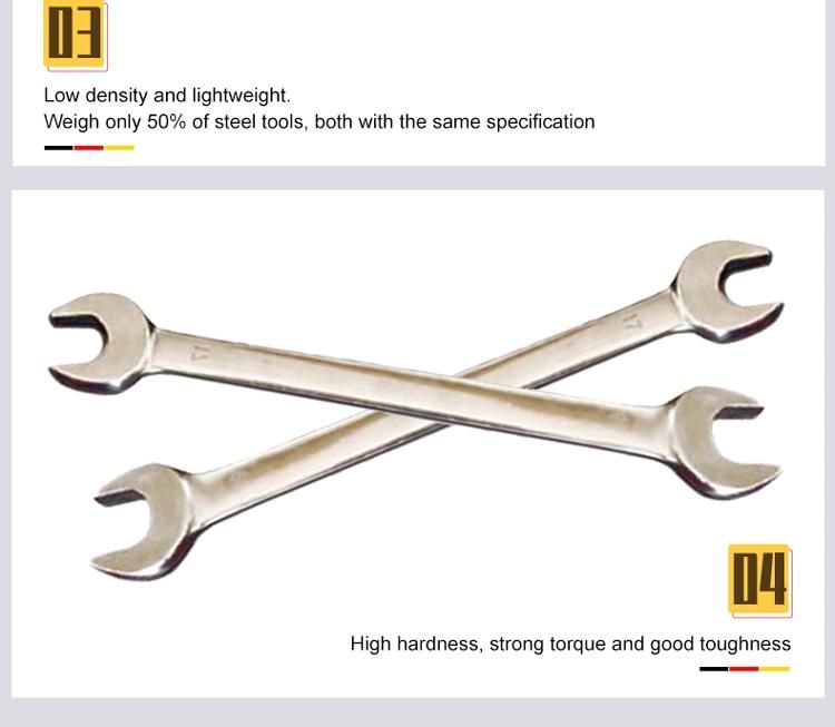 WEDO Titanium Spanner Non-Magnetic Rust-Proof Corrosion Resistant Double Open End Wrench